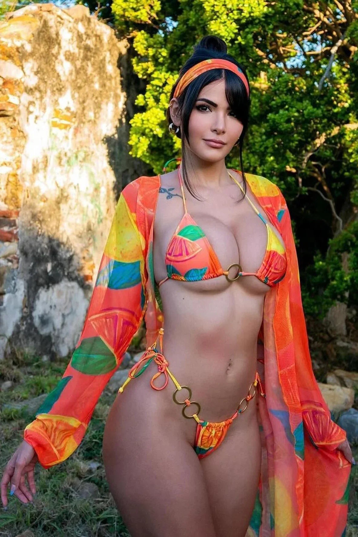 Bikini + kimono 3 piezas