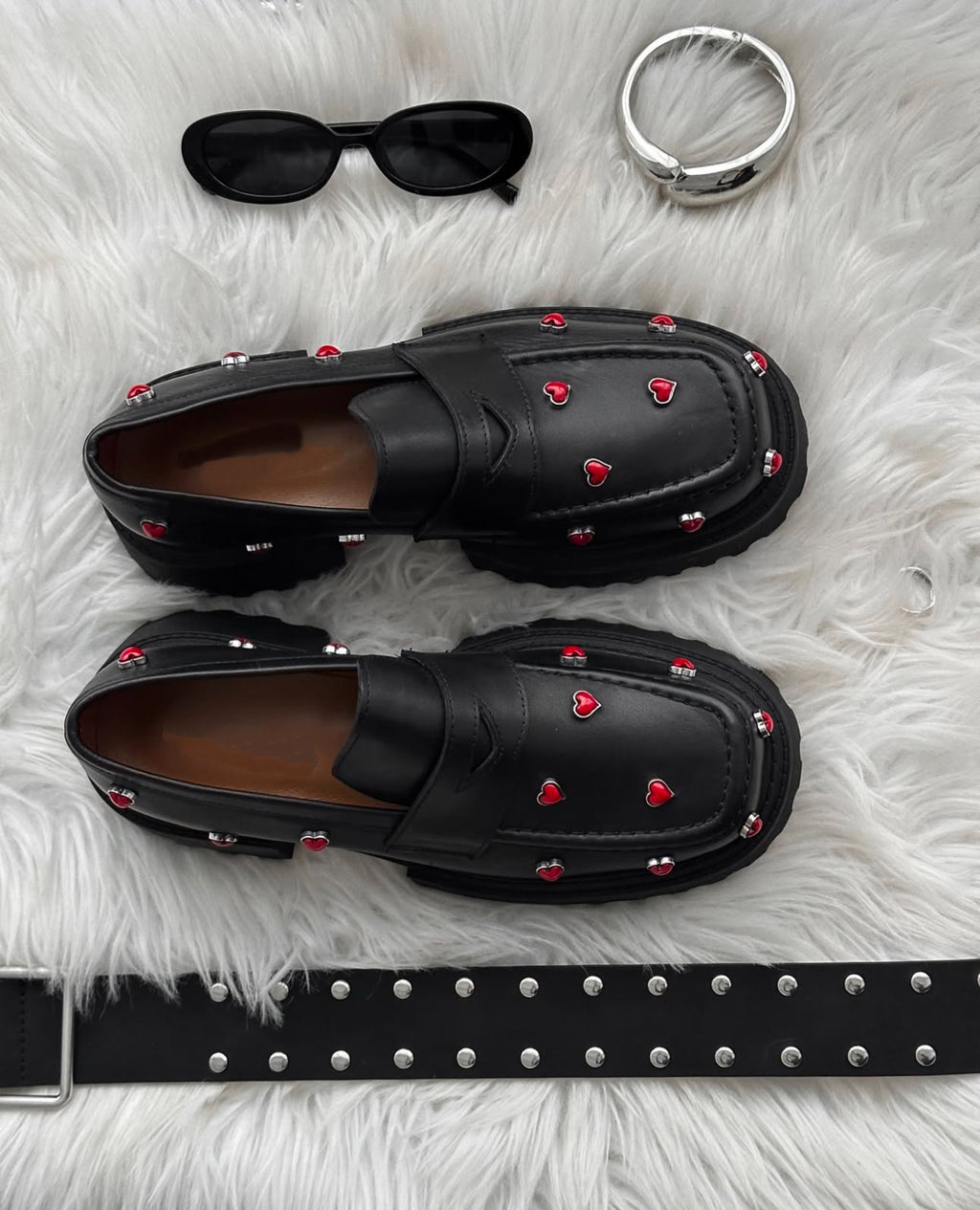 Mocasines hearts