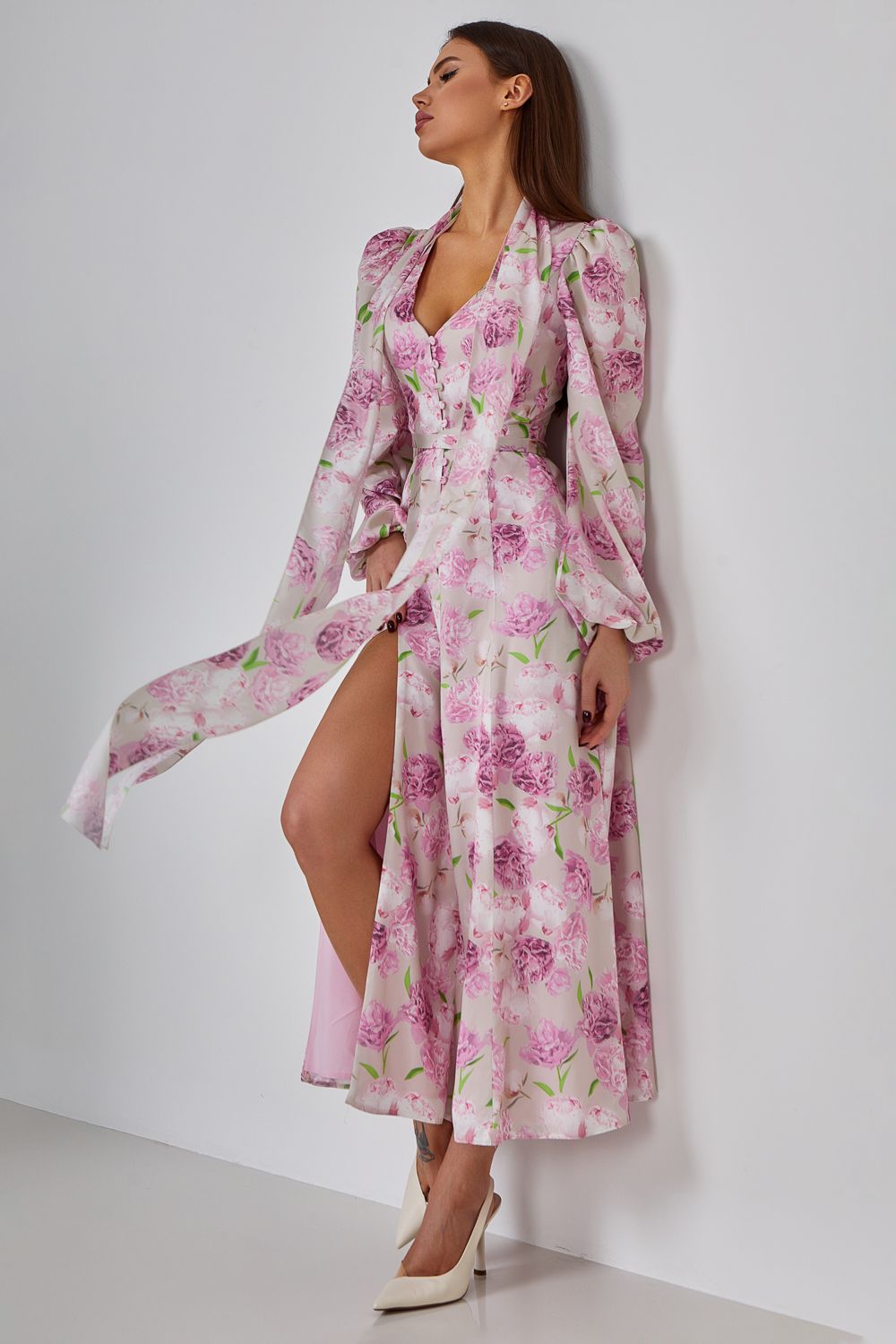vestido largo nuda